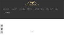 Tablet Screenshot of ambassador-hotel.net